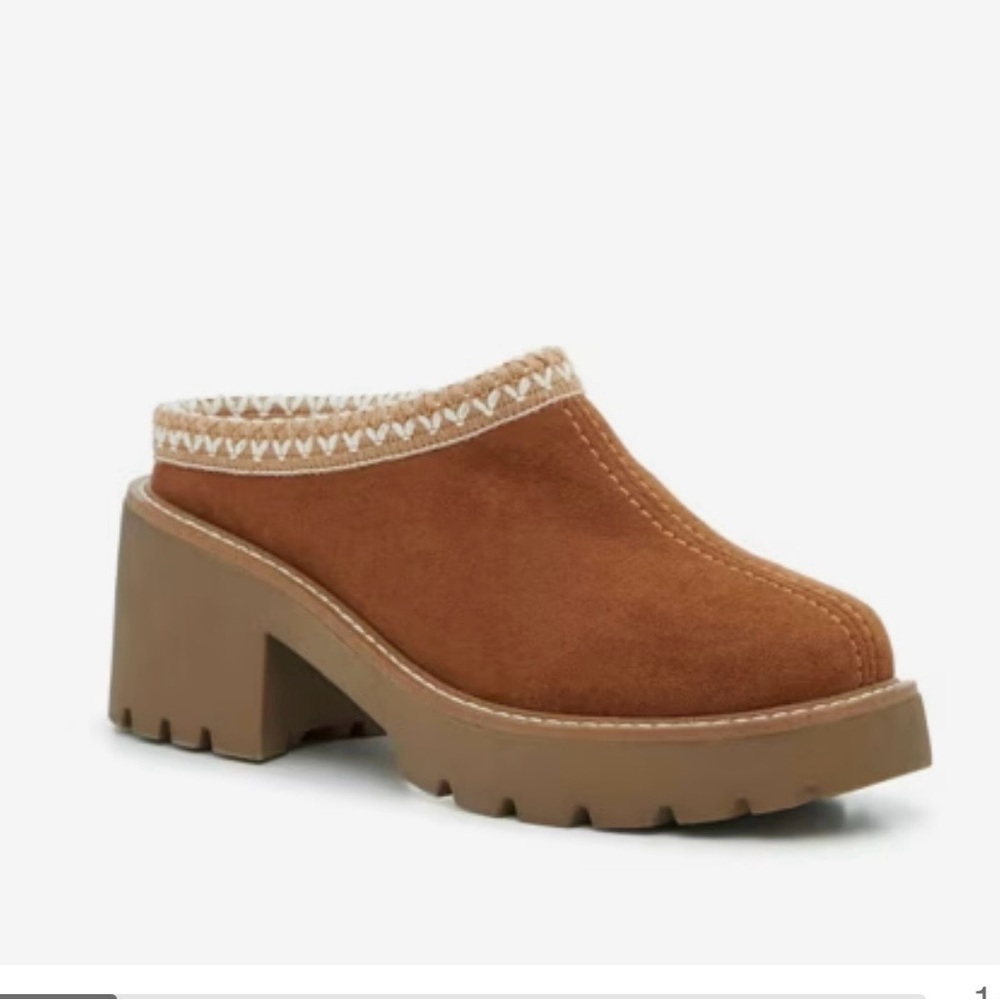 Women's Brown Suede Clogs - Steve Madden Brixtin clog